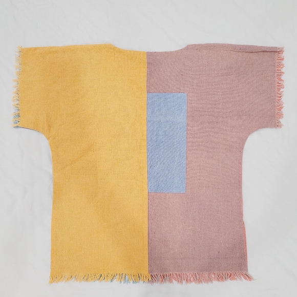 Women Boho Loose Patchwork Linen Blouse Top - Picture 2 of 5